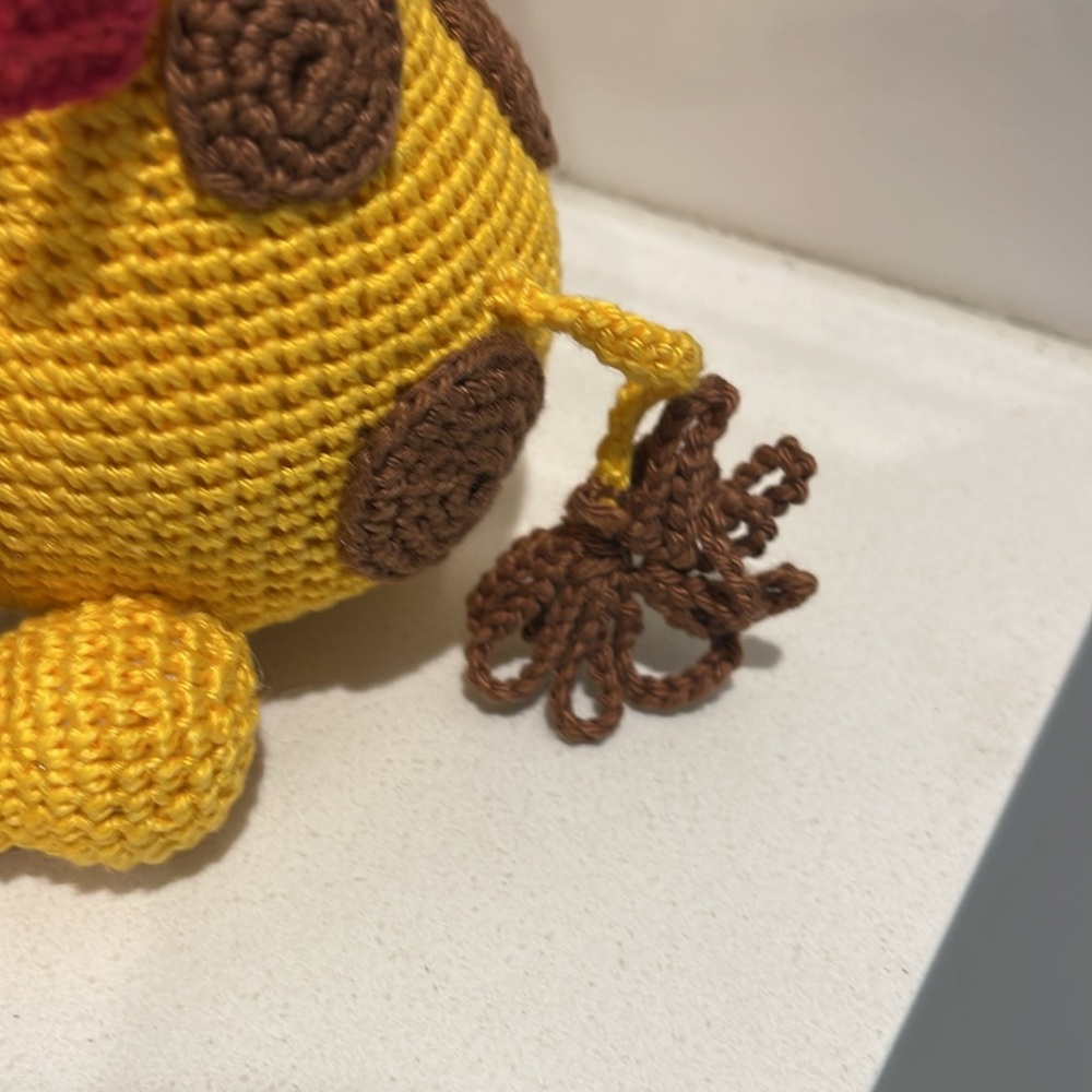 Handcrafted Sleepy Giraffe Amigurumi Crochet Stuffed Animal Toy Doll Figure 🦒 - Picture 7 of 13